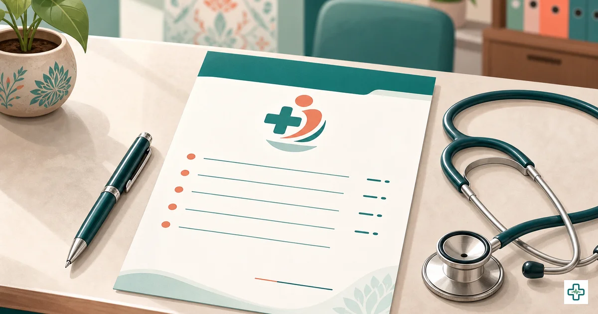 A doctor's prescription format template for Bangladesh showing header, Rx, medicines and signature sections