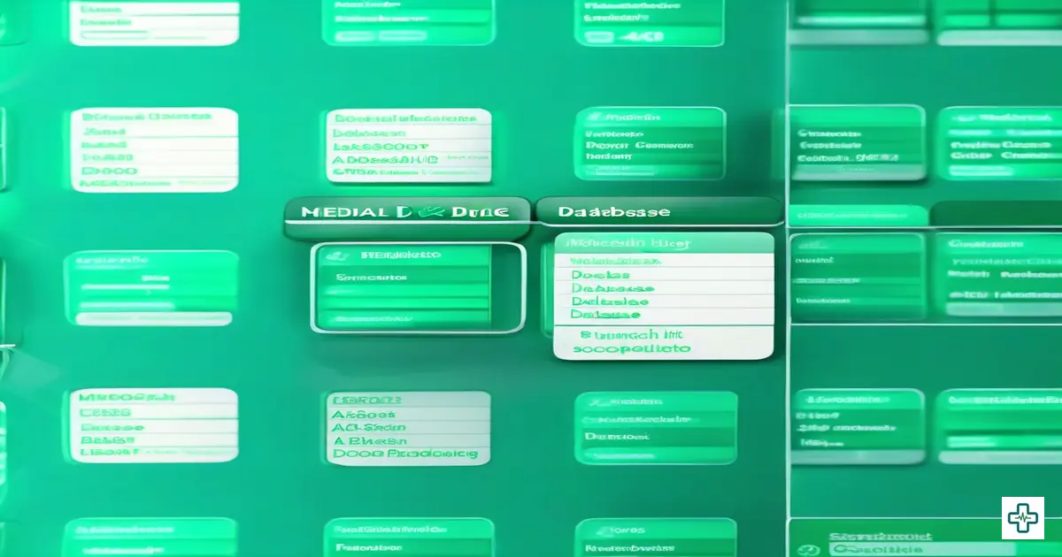ChamberBD drug database search showing autocomplete results for drug name with brand, generic name, manufacturer, strength, and form