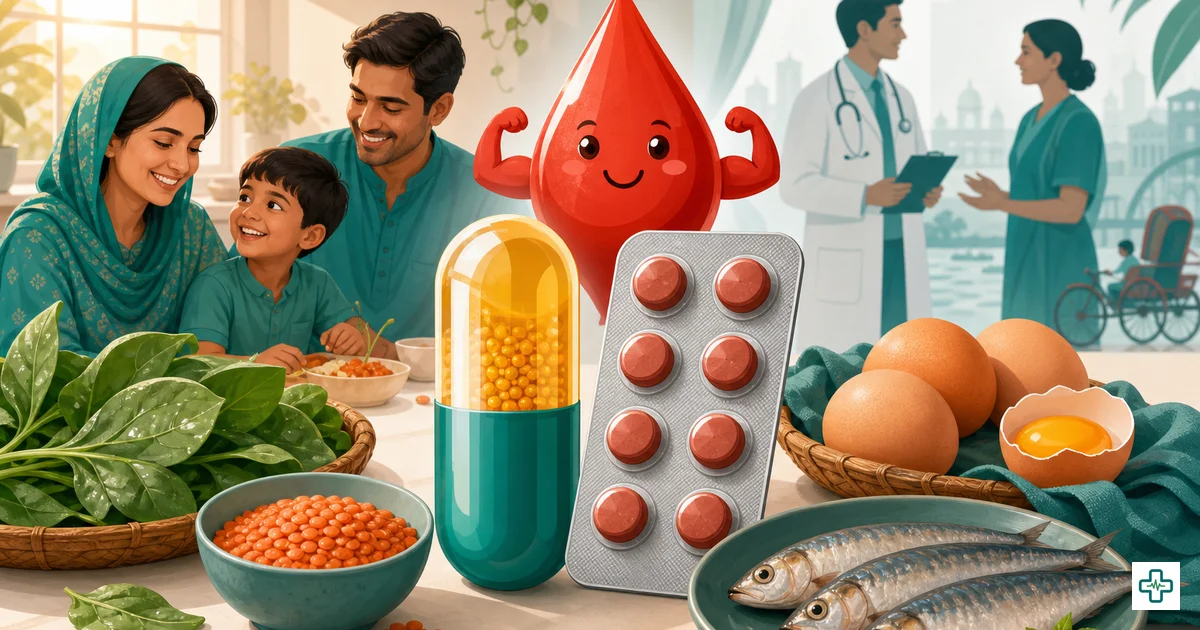 Vitamin D and iron deficiency treatment in Bangladesh — supplements and diet guide