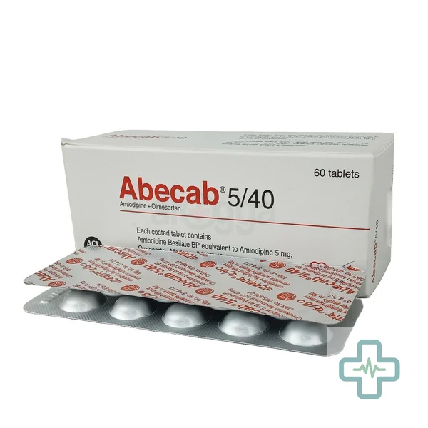 Abecab 5/40 5 mg + 40 mg Tablet — Amlodipine + Olmesartan Medoxomil