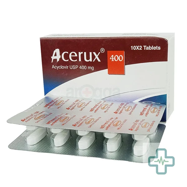 Acerux 400 400 mg Tablet — Acyclovir (Aciclovir)