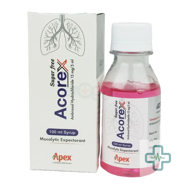 Acorex 15 mg/5 ml Syrup — Ambroxol