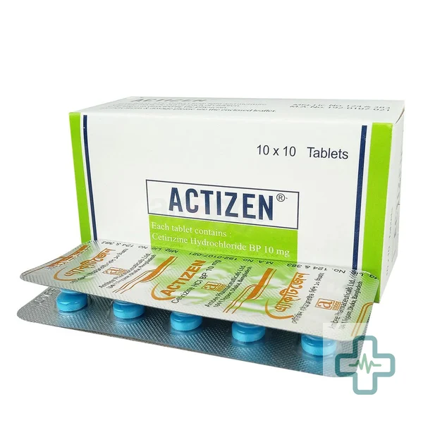 Actizen 10 mg Tablet — Cetirizine Dihydrochloride