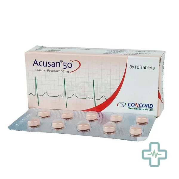Acusan 50 50 mg Tablet — Losartan Potassium
