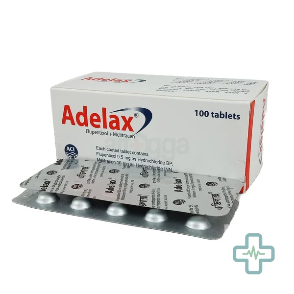 Adelax 500 mcg + 10 mg Tablet — Flupentixol + Melitracen