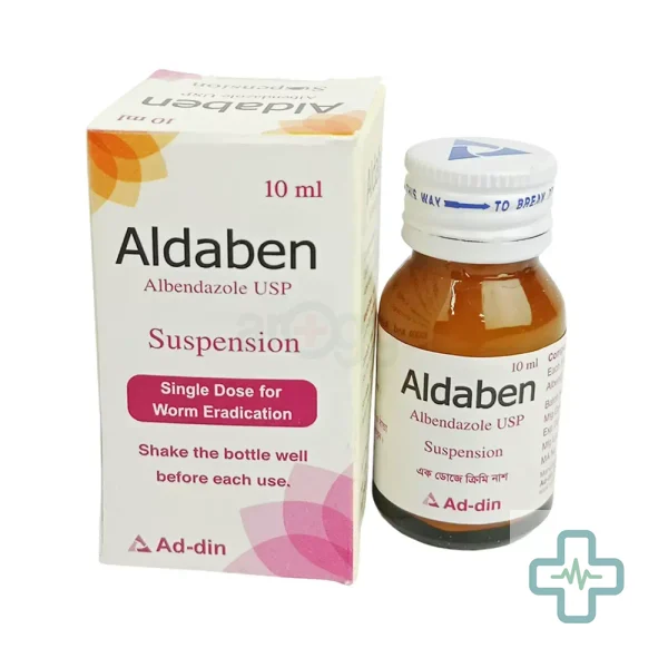 Aldaben 200 mg/5 ml Suspension — Albendazole