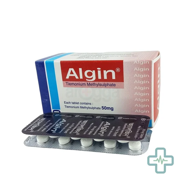 Algin 50 50 mg Tablet — Tiemonium Methylsulphate