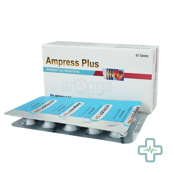 Ampress Plus 5 mg + 50 mg Tablet — Amlodipine + Atenolol