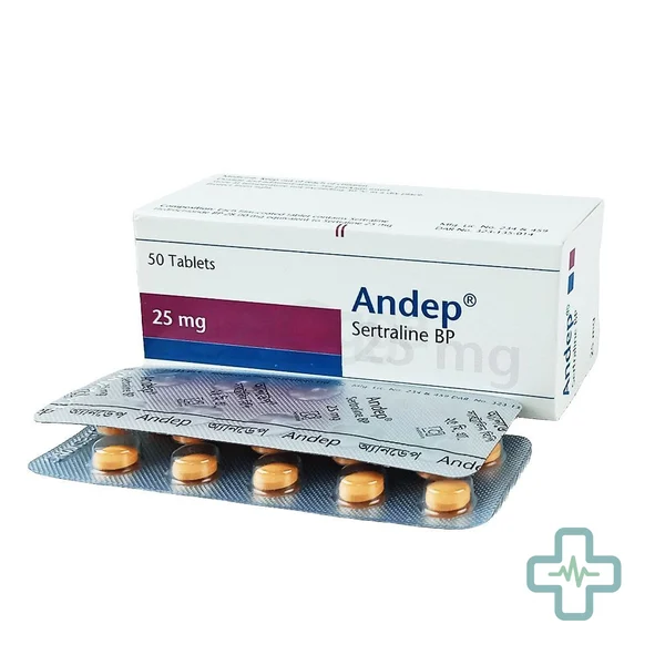 Andep 25 mg Tablet — Sertraline