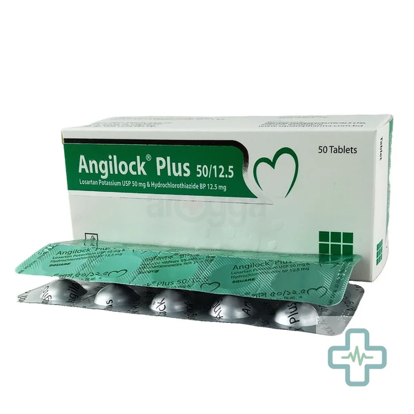 Angilock Plus 12.5 mg + 50 mg Tablet — Losartan Potassium + Hydrochlorothiazide