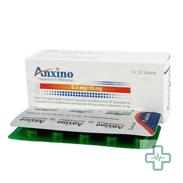 Anxino 500 mcg + 10 mg Tablet — Flupentixol + Melitracen
