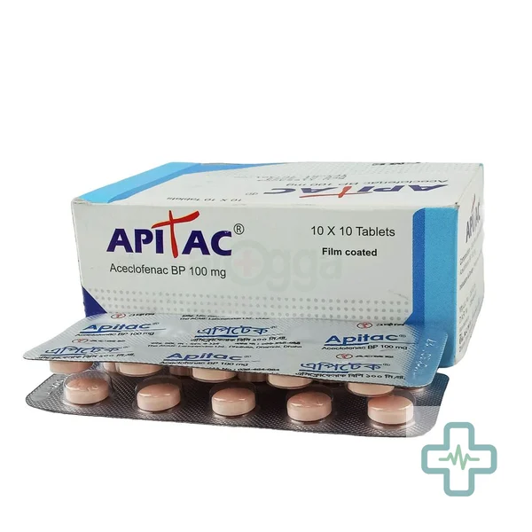 Apitac 100 mg Tablet — Aceclofenac