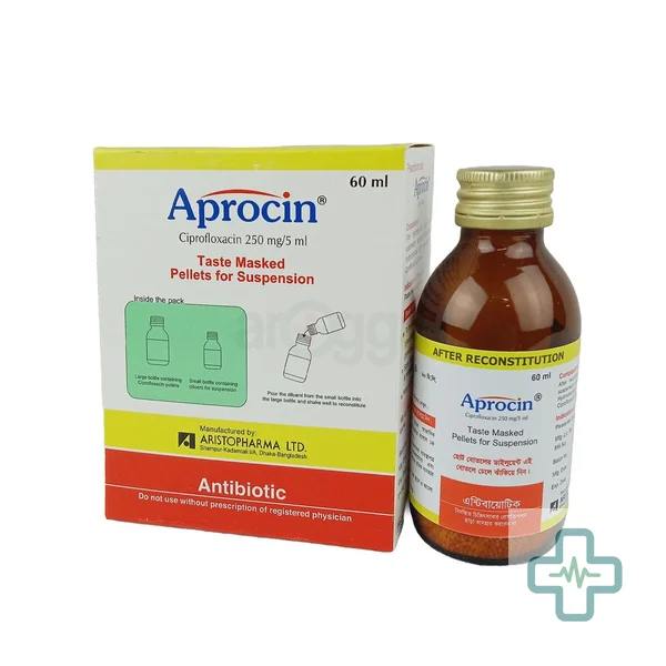 Aprocin 250 mg/5 ml Powder For Suspension — Ciprofloxacin