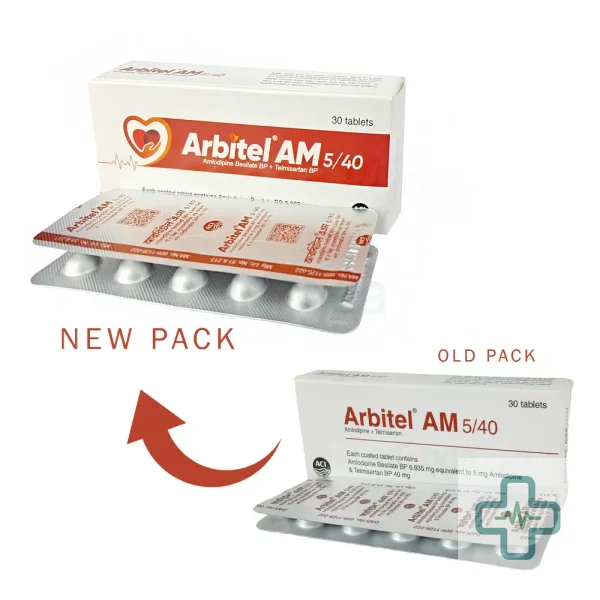 Arbitel AM 5/40 5 mg + 40 mg Tablet — Amlodipine + Telmisartan