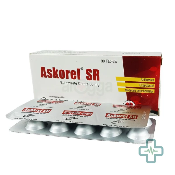 Askorel SR 50 mg Tablet — Butamirate Citrate