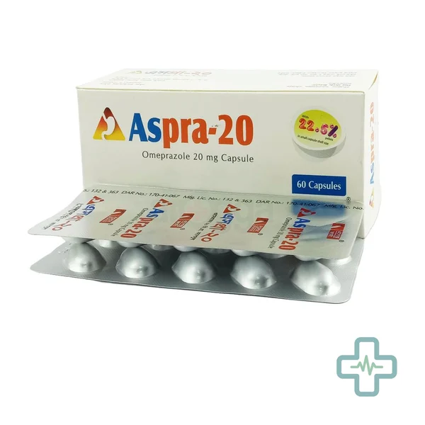 Aspra 20 mg Capsule — Omeprazole