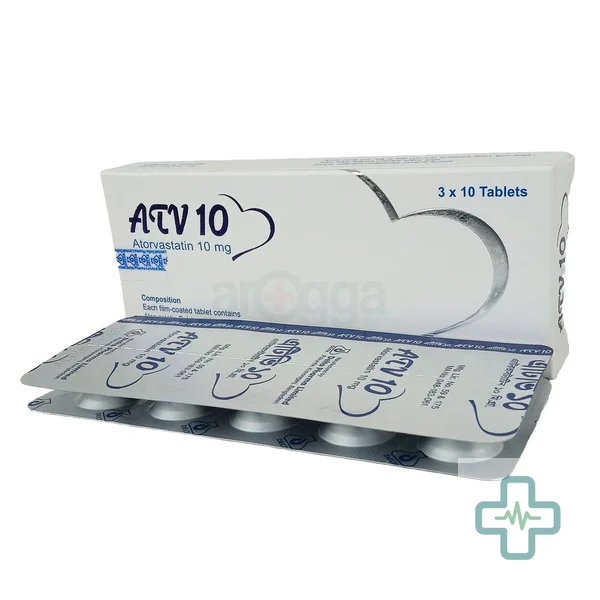 ATV 10 mg Tablet — Atorvastatin