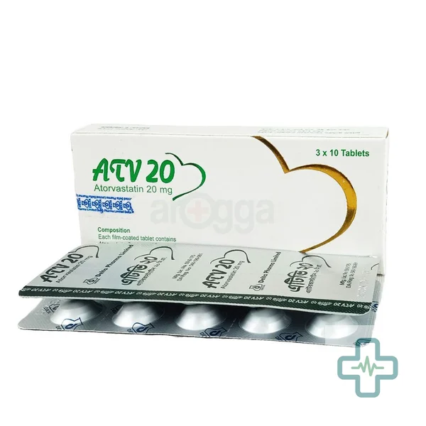 ATV 20 20 mg Tablet — Atorvastatin