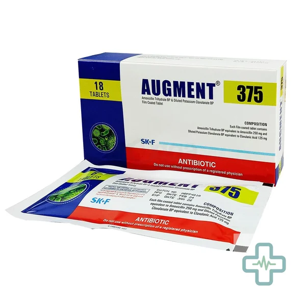 Augment 375 250 mg + 125 mg Tablet — Amoxicillin + Clavulanic Acid