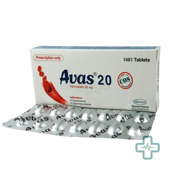Avas 20 mg Tablet — Atorvastatin