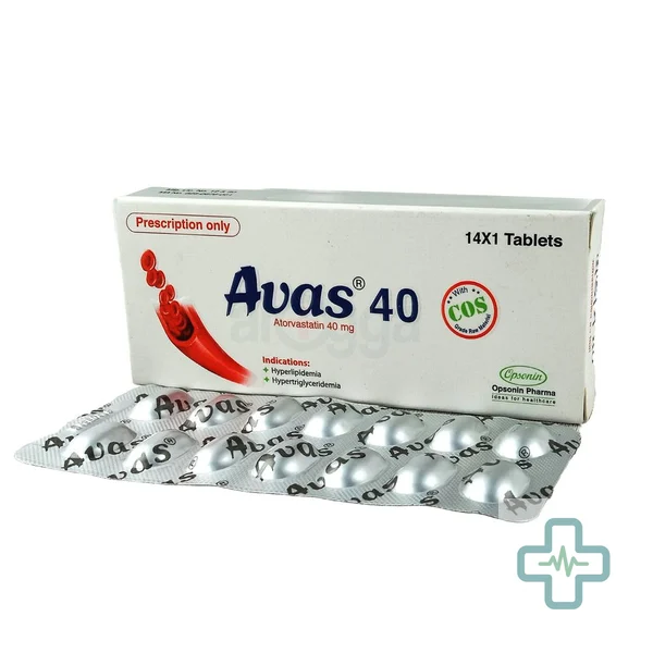 Avas 40 mg Tablet — Atorvastatin