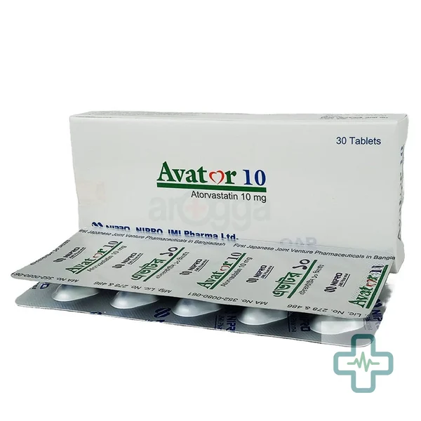 Avator 10 10 mg Tablet — Atorvastatin