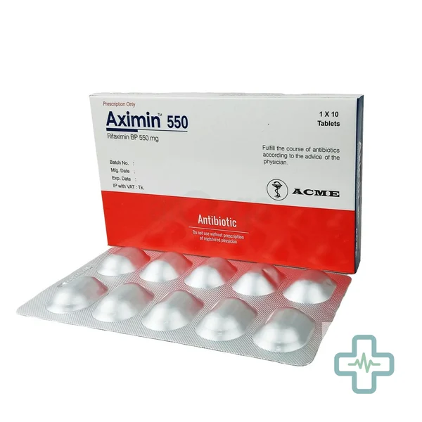Aximin 550 550 mg Tablet — Rifaximin