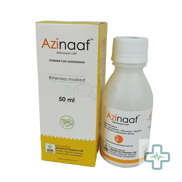 Azinaaf 200 mg/5 ml Powder For Suspension — Azithromycin