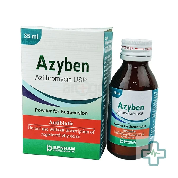 Azyben 200 mg/5 ml Powder For Suspension — Azithromycin