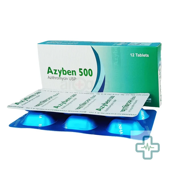 Azyben 500 500 mg Tablet — Azithromycin