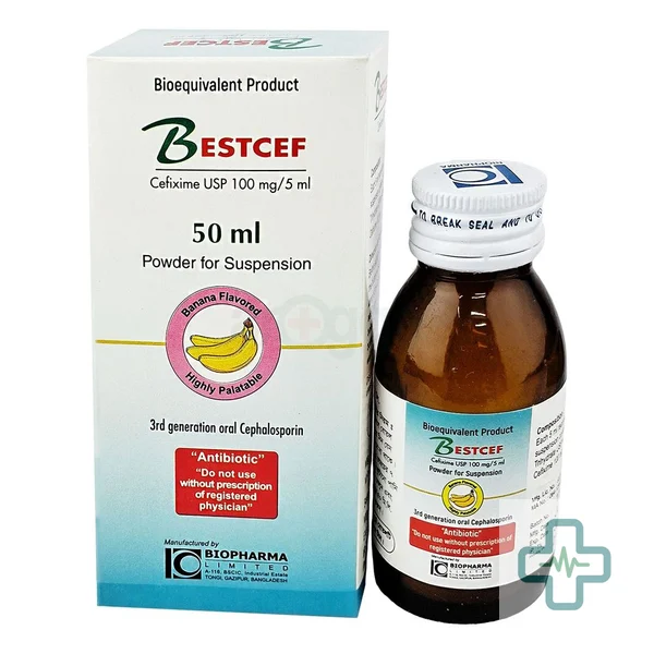 Bestcef 100 mg/5 ml Powder For Suspension — Cefixime