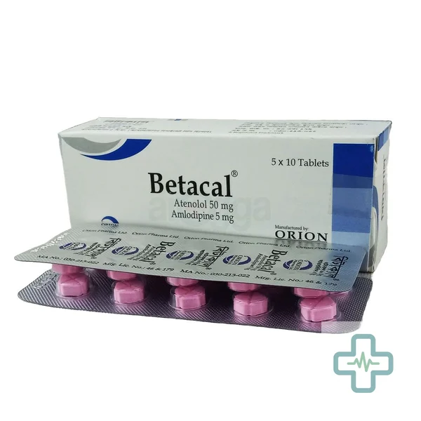 Betacal 5 mg + 50 mg Tablet — Amlodipine + Atenolol