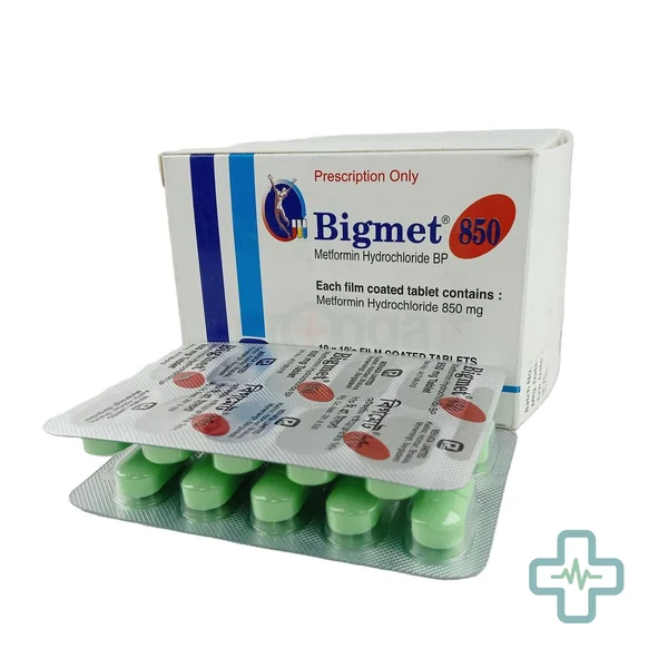 Bigmet 850 mg Tablet — Metformin Hydrochloride