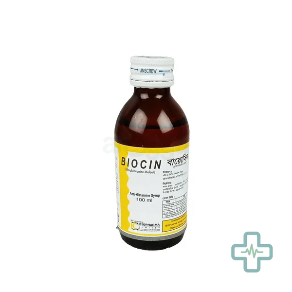Biocin 2 mg/5 ml Syrup — Chlorpheniramine Maleate