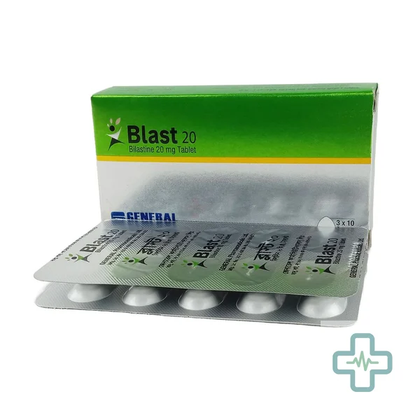 Blast 20 20 mg Tablet — Bilastine