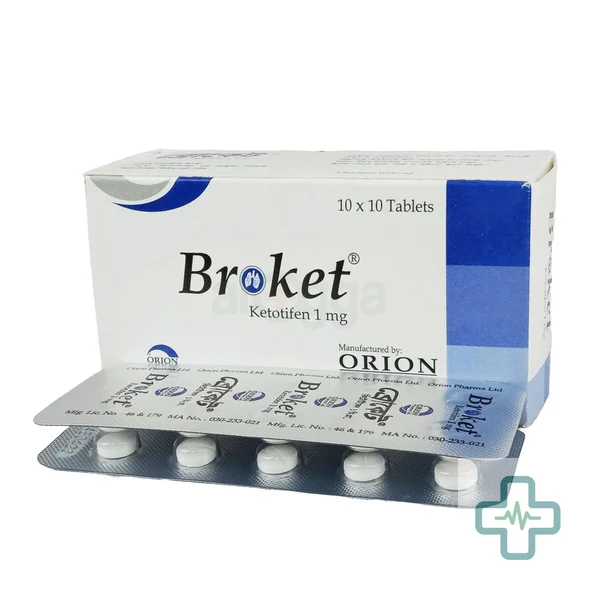 Broket 1 mg Tablet — Ketotifen