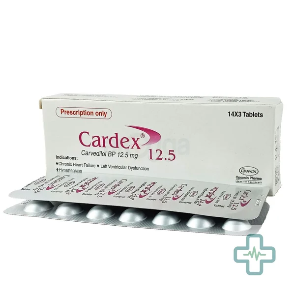 Cardex 12.5 mg Tablet — Carvedilol