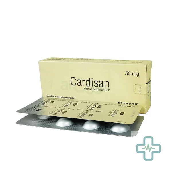Cardisan 50 mg Tablet — Losartan Potassium