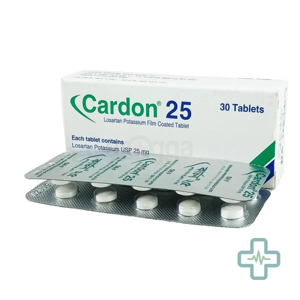 CARDON 25 25 mg Tablet — Losartan Potassium