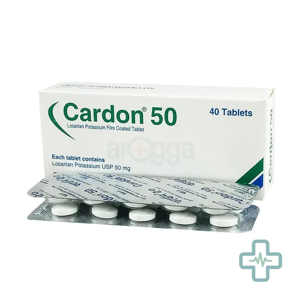 Cardon 50 mg Tablet — Losartan Potassium