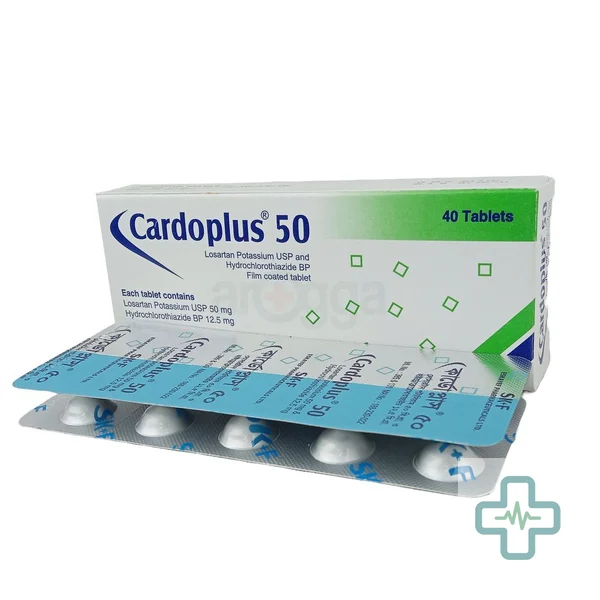 Cardoplus 12.5 mg + 50 mg Tablet — Losartan Potassium + Hydrochlorothiazide