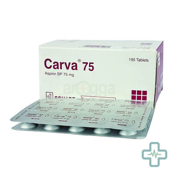 Carva 75 75 mg Tablet — Aspirin (Acetylsalicylic Acid)