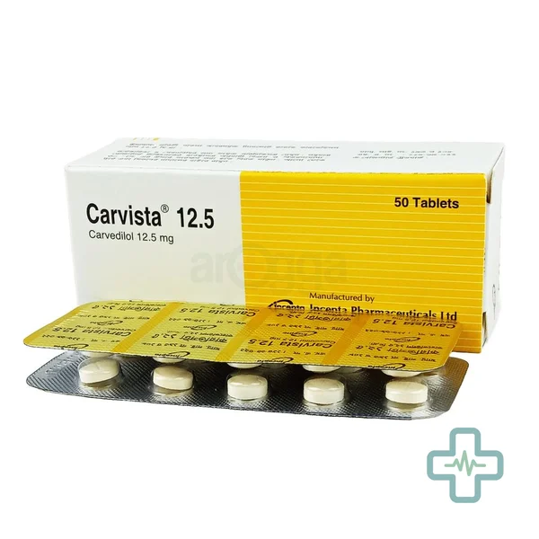 Carvista 12.5 12.5 mg Tablet — Carvedilol
