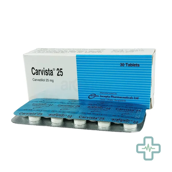 Carvista 25 25 mg Tablet — Carvedilol