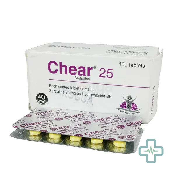 Chear 25 mg Tablet — Sertraline