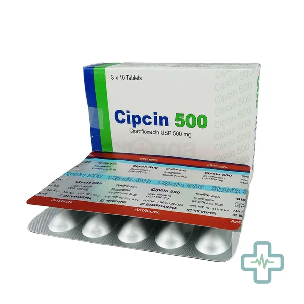 Cipcin 500 mg Tablet — Ciprofloxacin