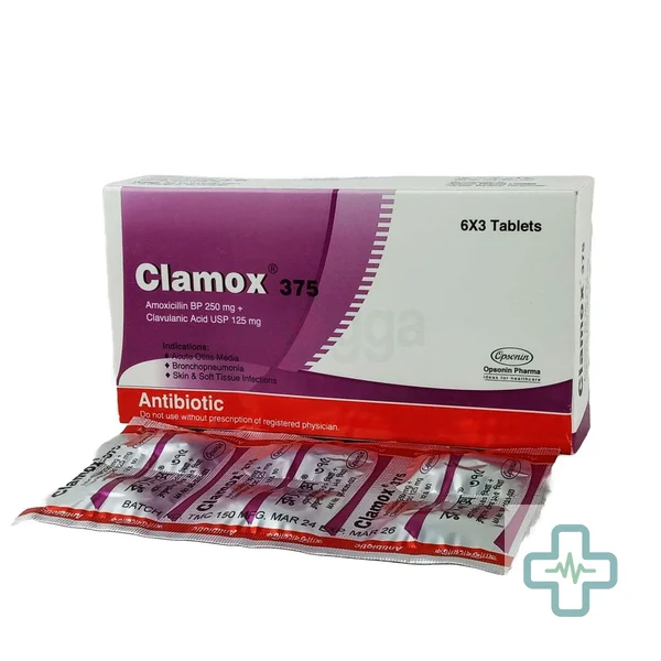 Clamox 250 mg + 125 mg Tablet — Amoxicillin + Clavulanic Acid