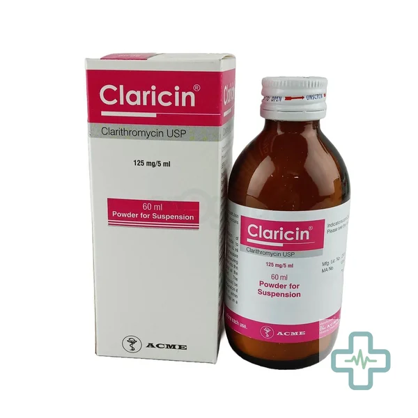 Claricin 125 mg/5 ml Powder For Suspension — Clarithromycin