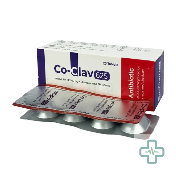 Co-Clav 625 500 mg + 125 mg Tablet — Amoxicillin + Clavulanic Acid