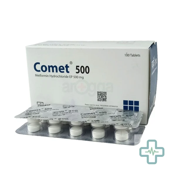 Comet 500 mg Tablet — Metformin Hydrochloride